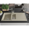 Mexen Andres 1.5-bowl granite sink with drainer and kitchen faucet Carla, beige - 6515-69-670700-00