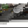 Mexen Andres 1.5-compartment granite sink with a drip tray and kitchen mixer tap Carla, Black/Gold - 6515-75-670700-50-B