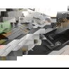 Mexen Andres granite sink 1.5-bowl with drainer and Carla kitchen tap, speckled black - 6515-76-670700-50