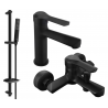 Mexen Sabre DB72 Bath Set, Black - 72103DB72-70