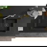 Mexen Tomas 2-compartment granite sink with a kitchen mixer tap Carla, Black - 6516-77-670700-50-B