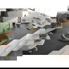 Mexen Kevin 1-compartment granite sink with a drip tray and kitchen mixer tap Carla, Grey - 6517-71-670700-50