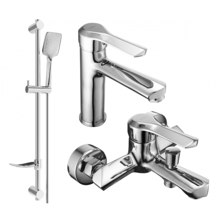 Mexen Sabre DF62 bath set, chrome - 72103DF62-00