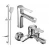 Mexen Sabre DF62 bath set, chrome - 72103DF62-00
