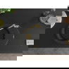 Mexen Kevin 1-compartment granite sink with a drip tray and kitchen mixer tap Carla, Black/Silver metallic - 6517-73-670700-50