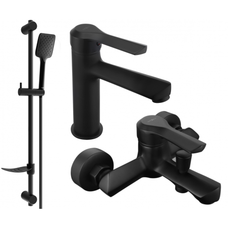 Mexen Sabre DF62 bathtub set, Black - 72103DF62-70