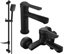 Mexen Sabre DF62 bathtub set, Black - 72103DF62-70