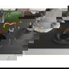 Mexen Kevin 1-compartment granite sink with a drip tray and kitchen mixer tap Carla, Black/Gold metallic - 6517-75-670700-50-B