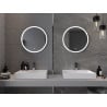 Mexen Gobi illuminated bathroom mirror, round 60 cm, LED 6000K, anti-fog - 9801-060-060-611-00