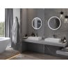 Mexen Gobi illuminated bathroom mirror, round 60 cm, LED 6000K, anti-fog - 9801-060-060-611-00