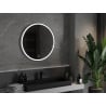 Mexen Gobi illuminated bathroom mirror, round 80 cm, LED 6000K, anti-fog - 9801-080-080-611-00