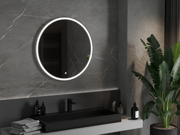 Mexen Gobi illuminated bathroom mirror, round 80 cm, LED 6000K, anti-fog - 9801-080-080-611-00