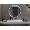 Mexen Gobi illuminated bathroom mirror, round 100 cm, LED 6000K, anti-fog - 9801-100-100-611-00