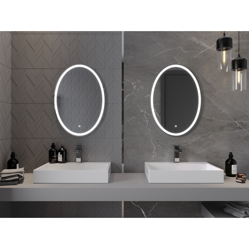 Mexen Elz illuminated bathroom mirror 50 x 70 cm, LED 6000K, anti-fog - 9802-050-070-611-00