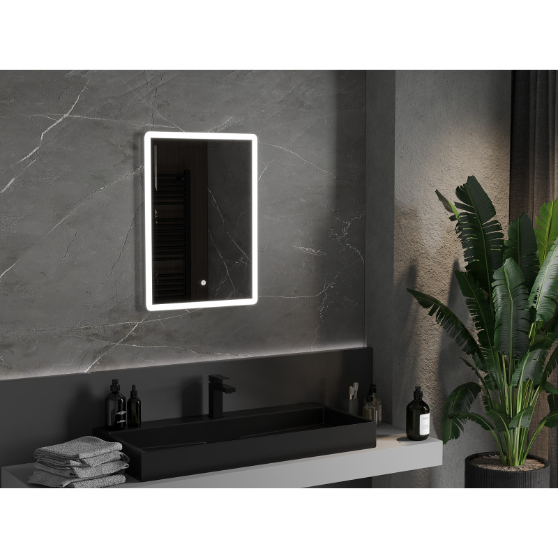 Mexen Navia illuminated bathroom mirror 50 x 70 cm, LED 6000K, anti-fog - 9803-050-070-611-00