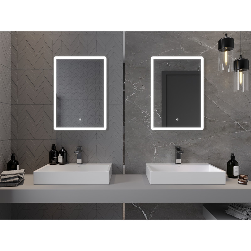 Mexen Navia illuminated bathroom mirror 50 x 70 cm, LED 6000K, anti-fog - 9803-050-070-611-00