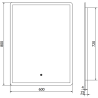 Mexen Navia 60 x 80 cm Illuminated Bathroom Mirror, LED 6000K, Anti-fog - 9803-060-080-611-00