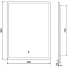 Mexen Navia illuminated bathroom mirror 60 x 80 cm, LED 6000K, demister - 9803-060-080-611-00