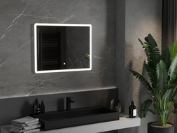 Mexen Navia illuminated bathroom mirror 80 x 60 cm, LED 6000K, anti-fog - 9803-080-060-611-00