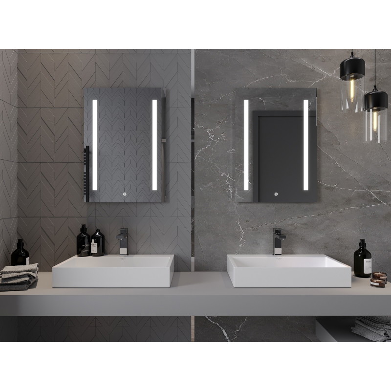 Mexen Remi illuminated bathroom mirror 50 x 70 cm, LED 6000K, anti-fog - 9804-050-070-611-00