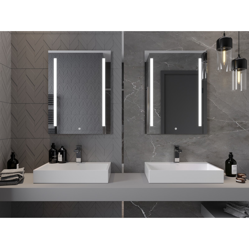 Mexen Remi illuminated bathroom mirror 60 x 80 cm, LED 6000K, anti-fog - 9804-060-080-611-00