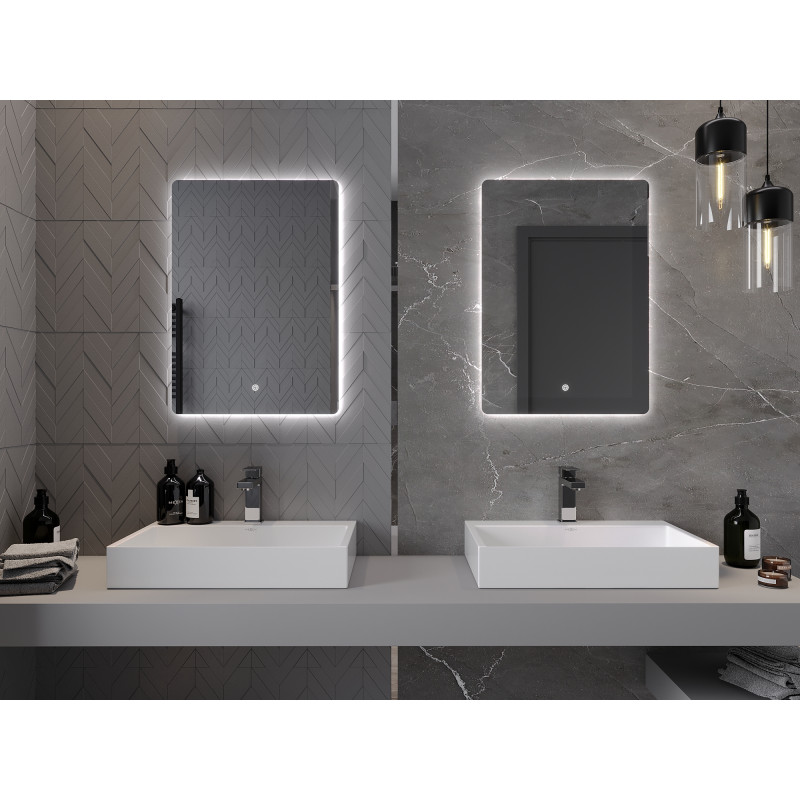 Mexen Sun illuminated bathroom mirror 50 x 70 cm, LED 6000K, anti-fog - 9807-050-070-611-00