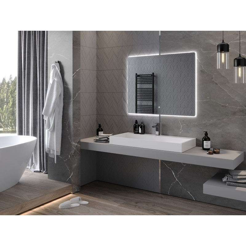 Mexen Sun Backlit Bathroom Mirror 100 x 80 cm, LED 6000K, Anti-steam - 9807-100-080-611-00