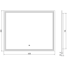 Mexen Taco backlit bathroom mirror 100 x 80 cm, LED 6000K, anti-fog - 9805-100-080-611-00