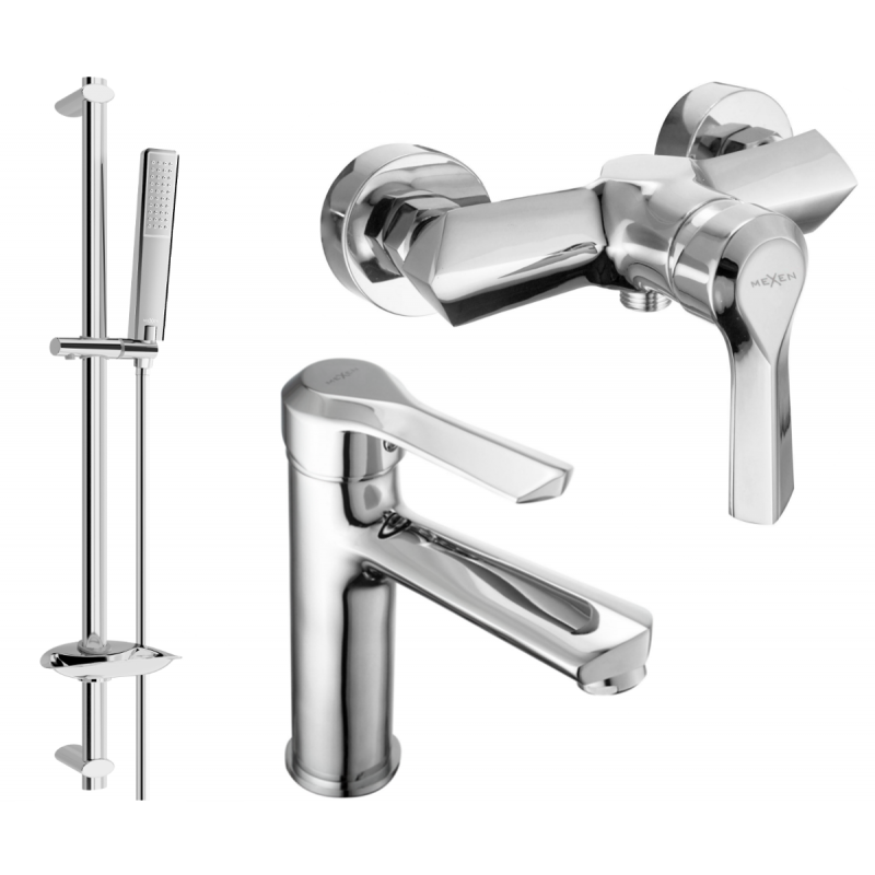 Mexen Sabre DB72 shower set, Chrome - 72104DB72-00