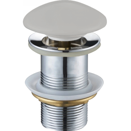 Mexen round click-clack drain plug, matte gray ceramic - 79910-67