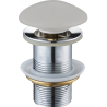 Mexen round click-clack drain plug, matte gray ceramic - 79910-67