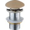 Mexen round click-clack plug, cappuccino ceramic matt - 79910-64