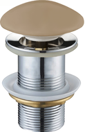 Mexen round click-clack plug, cappuccino ceramic matt - 79910-64