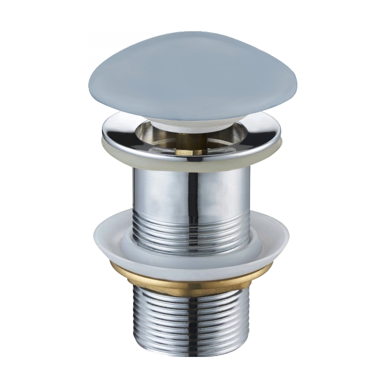 Mexen round click-clack plug, Gray blue ceramic matt - 79910-69