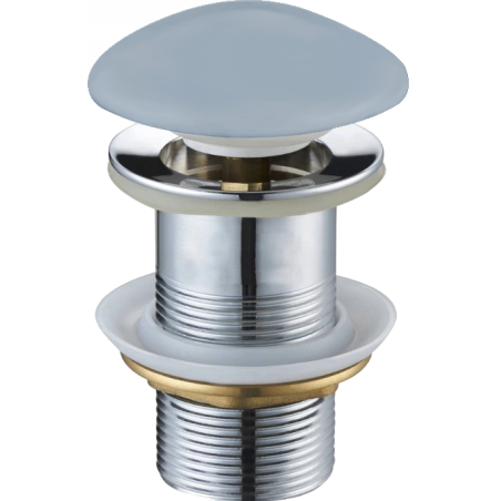 Mexen round click-clack plug, Gray blue ceramic matt - 79910-69