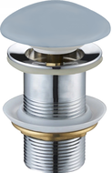 Mexen round click-clack plug, Gray blue ceramic matt - 79910-69