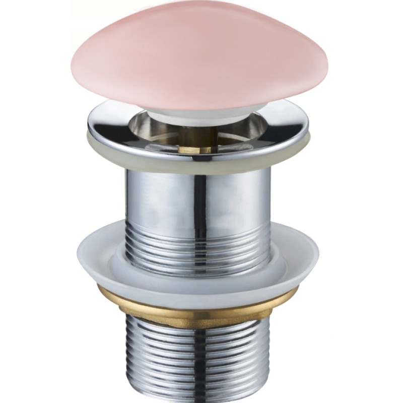 Mexen click-clack round plug, pink ceramic matte - 79910-44