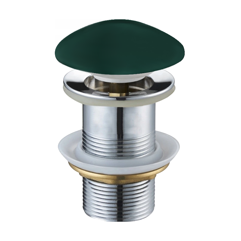 Mexen click-clack plug round, dark green ceramic matte - 79910-47