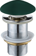 Mexen click-clack round plug, dark green ceramic matte - 79910-47