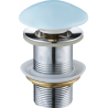 Mexen click-clack plug round, blue ceramic matte - 79910-49