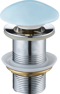 Mexen round click-clack plug, blue ceramic matt - 79910-49