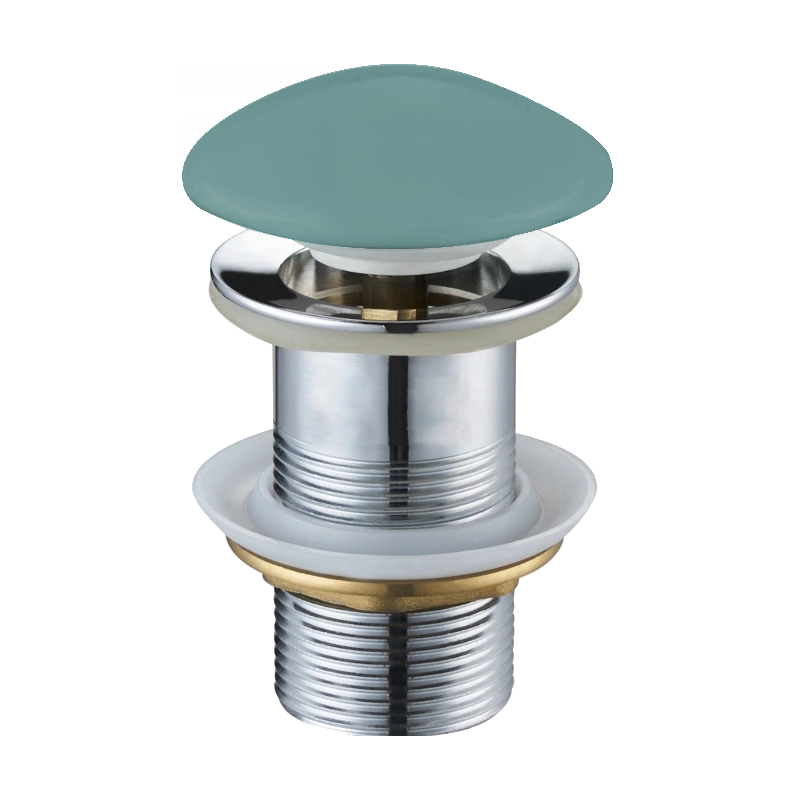 Mexen round click-clack plug, Bright green ceramic matt - 79910-48