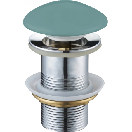 Mexen click-clack round plug, light green ceramic matte - 79910-48