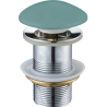 Mexen click-clack plug round, light green ceramic matte - 79910-48