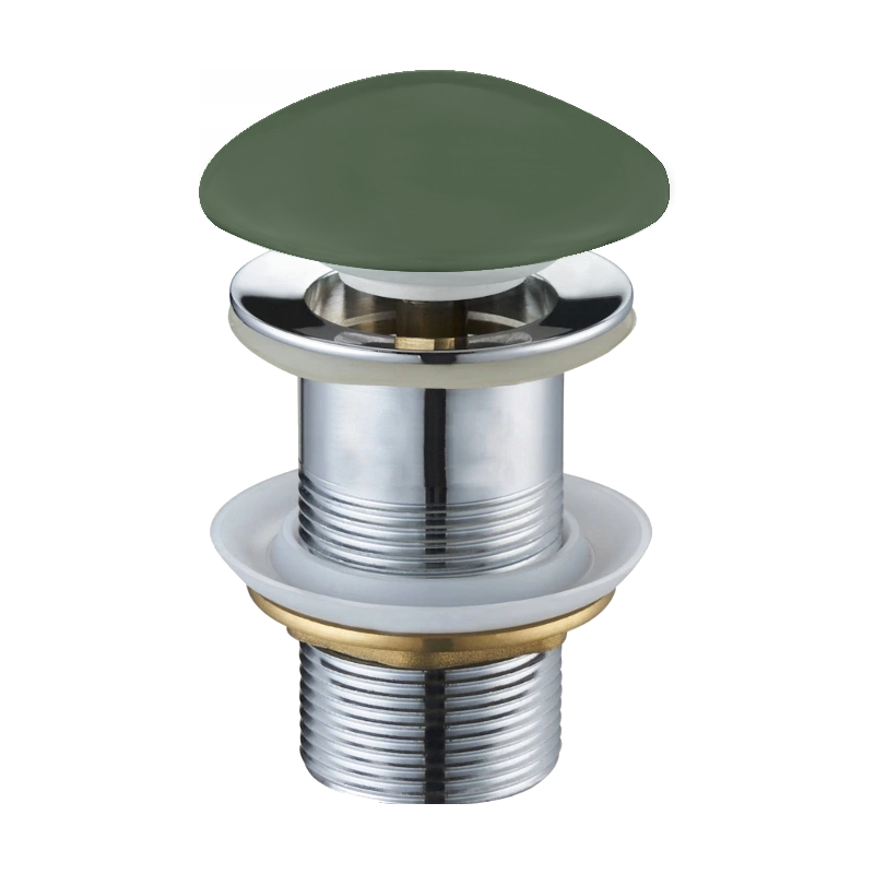 Mexen round click-clack plug, khaki ceramic matt - 79910-43
