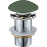 Mexen click-clack round stopper, khaki ceramic matte - 79910-43