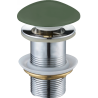 Mexen round click-clack plug, khaki ceramic matt - 79910-43