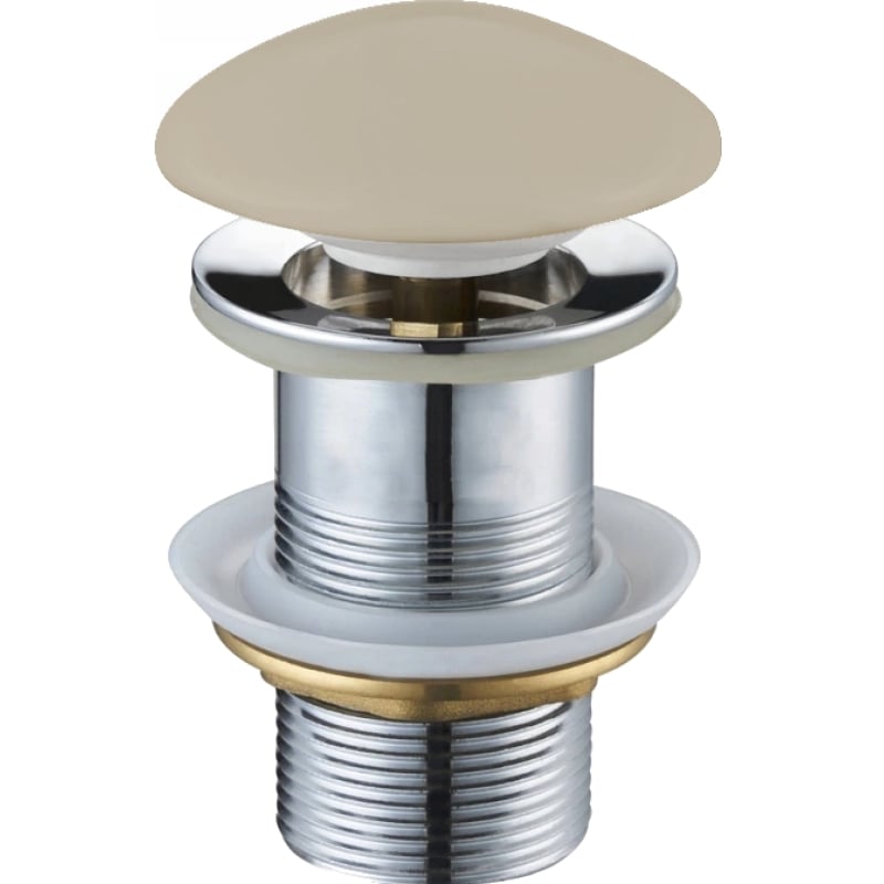 Mexen click-clack stopper round, beige ceramic matte - 79910-62