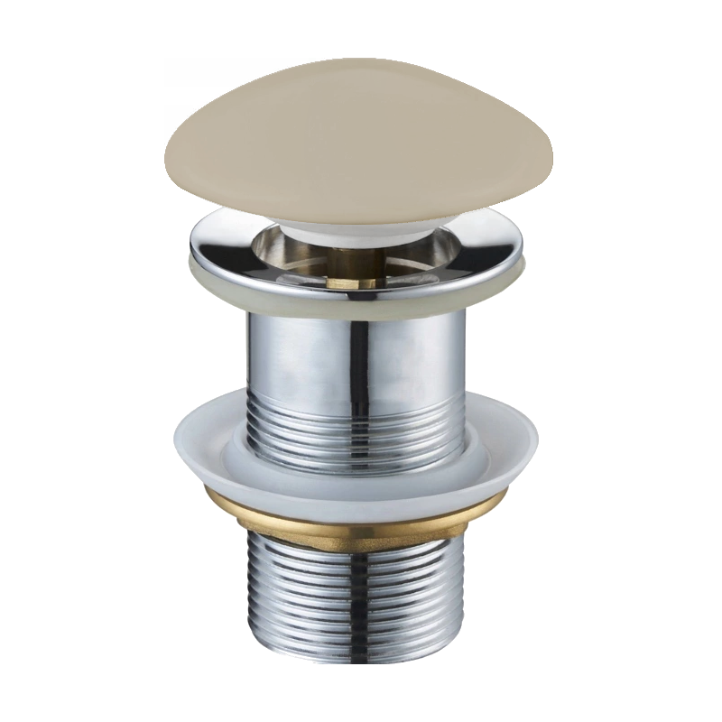 Mexen round click-clack plug, Beige ceramic matt - 79910-62