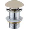 Mexen click-clack stopper round, beige ceramic matte - 79910-62